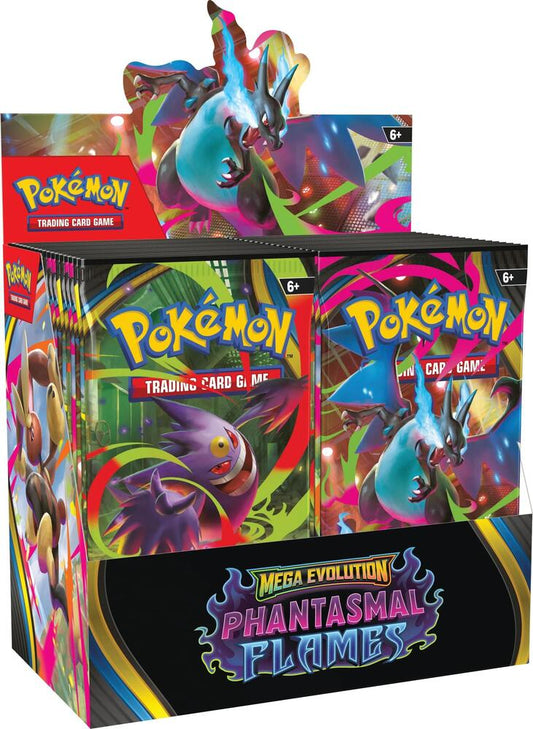 Pre-Order Pokemon Phantasmal Flames ME02 Booster Box IN STORE PICK UP ONLY