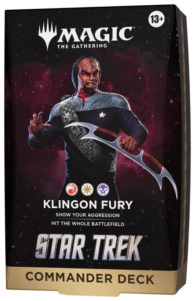 Pre-Order MTG Star Trek Klingon Fury Commander Deck IN STORE PICK UP ONLY